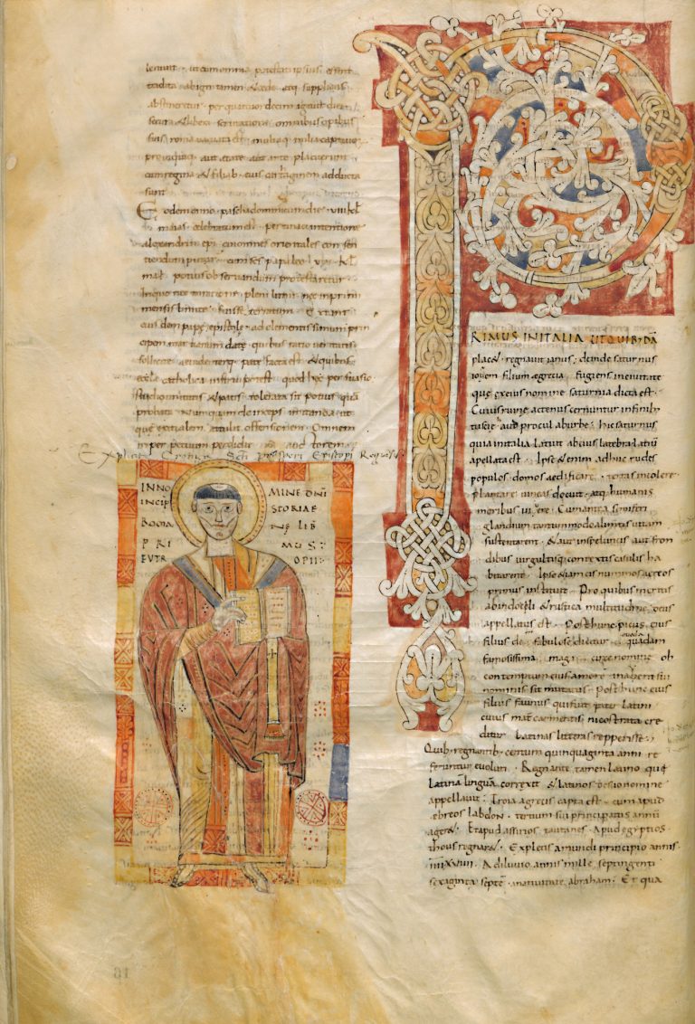 Biblioteca Medicea Laurenziana, Plut.65.35 - Folio 16v - Autorenbild Eutropius Biblioteca Medicea Laurenziana, Plut.65.35 - Folio 16v - Autorenbild Eutropius
