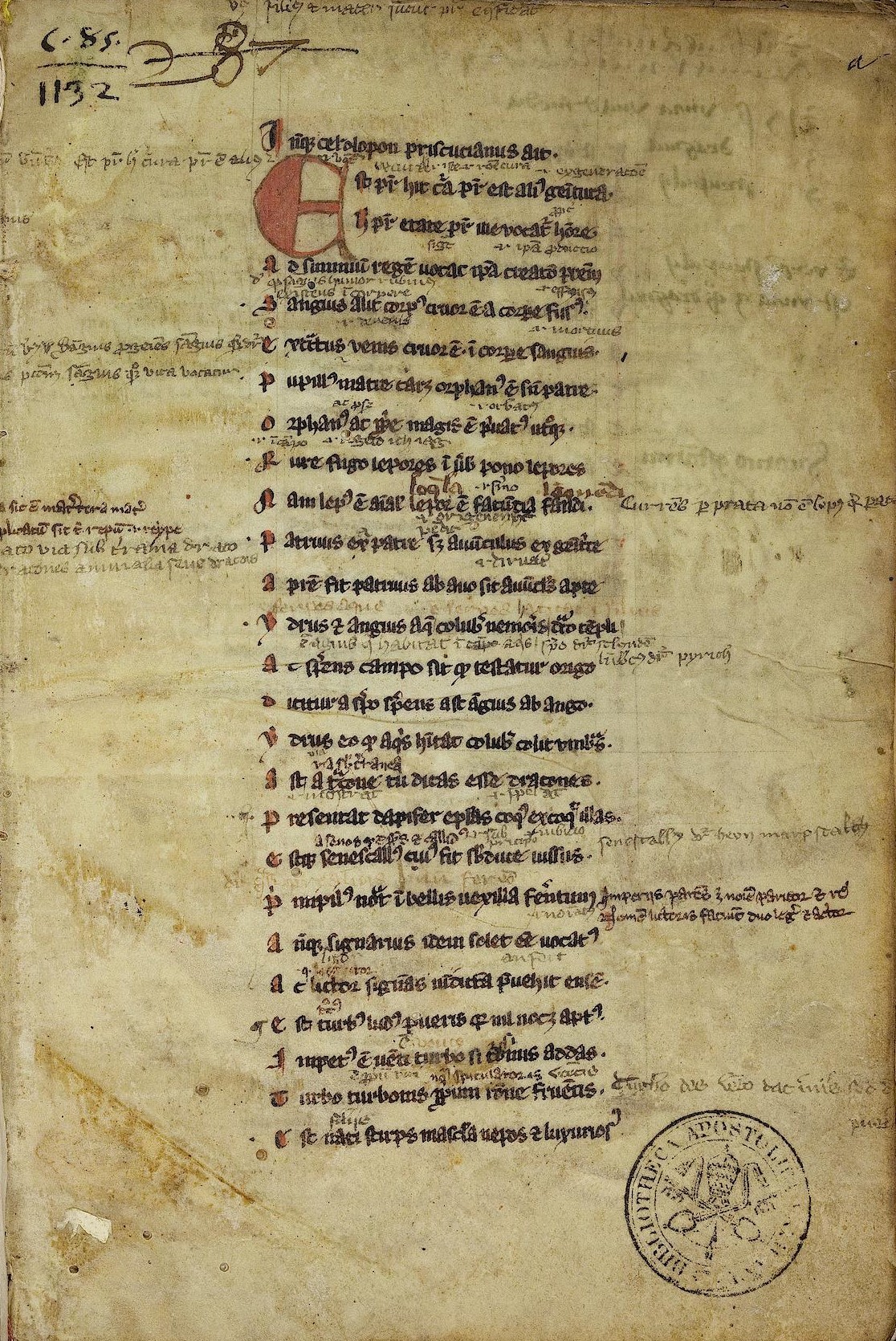 Bibliotheca Palatina — Pal. lat. 1162 Bibliotheca Palatina — Pal. lat. 1162