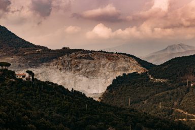Castello di Arechi - Blick Richtung Osten ins Landesinnere