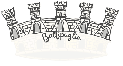 Wappen vom Ort: Baltipaglia Swallowtail Merlons | Schwalbenschwanzzinnen in Süditalien | Wappen vom Ort: Baltipaglia