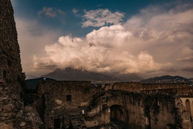 Castello di Arechi mit Zinnenresten
