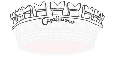 Wappen vom Ort: Casalbuono Swallowtail Merlons | Schwalbenschwanzzinnen in Süditalien | Wappen vom Ort: Casalbuono