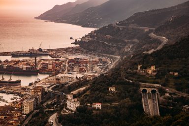 Castello di Arechi - Blick Richtung Amalfi