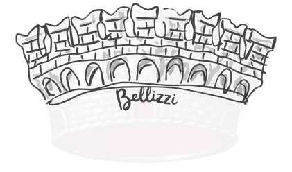 Wappen vom Ort: Bellizzi Swallowtail Merlons | Schwalbenschwanzzinnen in Süditalien | Wappen vom Ort: Bellizzi