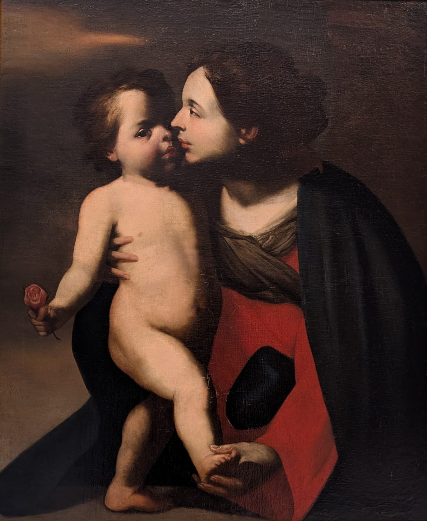 "Madonna mit der Rose" - "Madonna della rosa" - "Madonna con il Bambino" Museo Diocesano San Matteo in Salerno: "Madonna mit der Rose" - "Madonna della rosa" - "Madonna con il Bambino"
