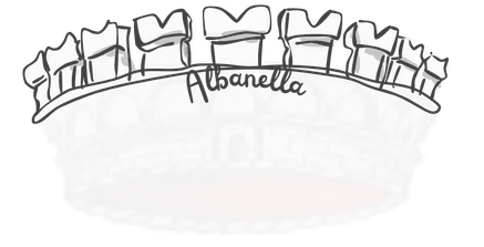 Wappen vom Ort: Albanella Swallowtail Merlons | Schwalbenschwanzzinnen in Süditalien | Wappen vom Ort: Albanella