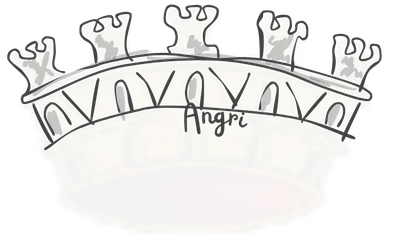 Wappen vom Ort: Angri Swallowtail Merlons | Schwalbenschwanzzinnen in Süditalien | Wappen vom Ort: Angri