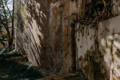 2018 restauriertes Fresko Ich bin ein 2018 restauriertes Fresko