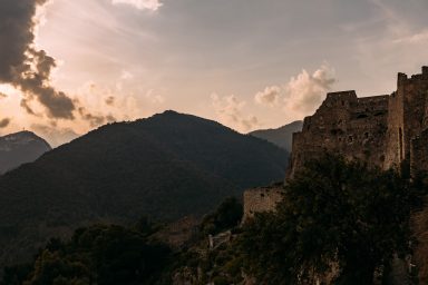 Castello di Arechi mit Zinnenresten