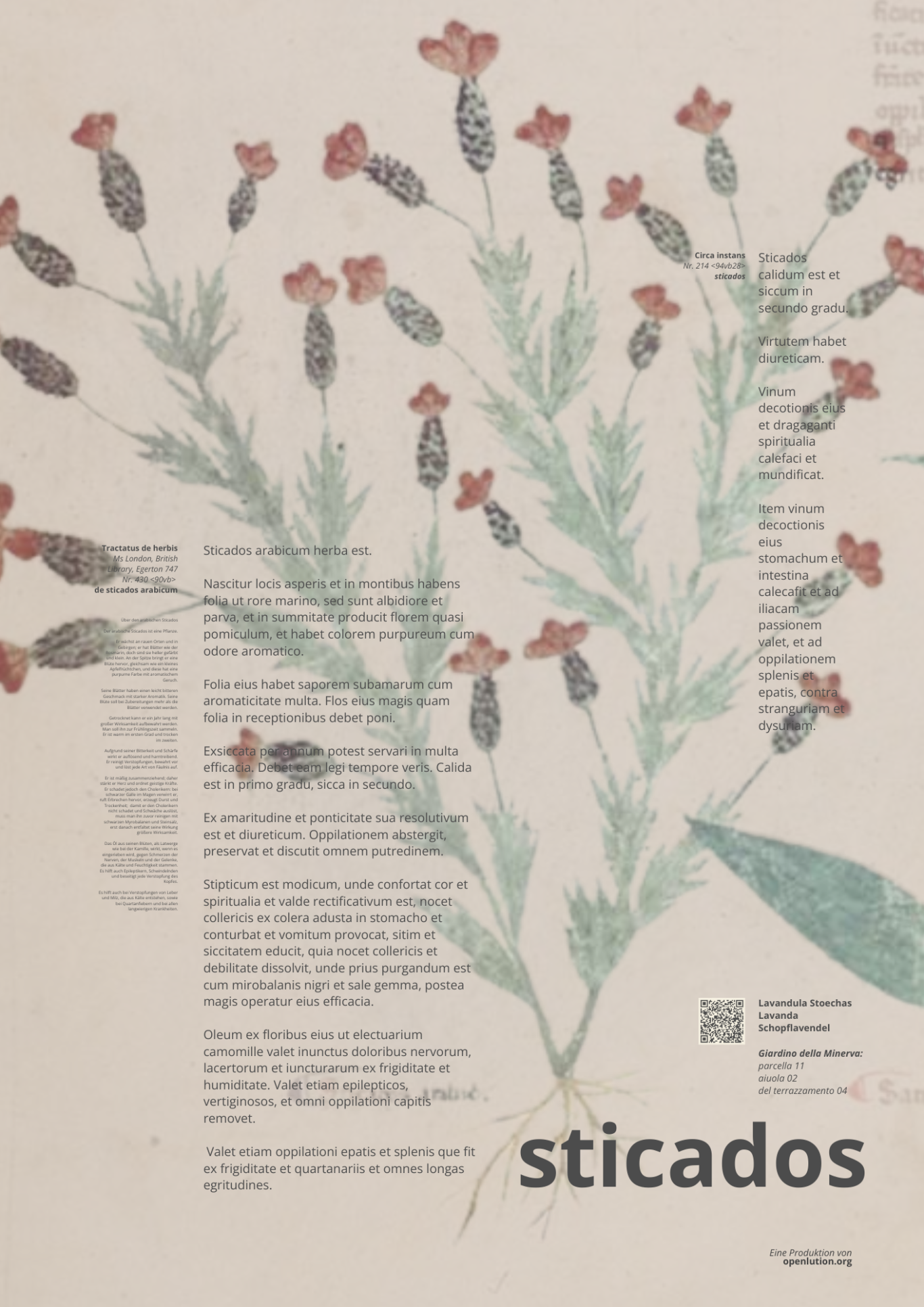 Sticados im Tractatus de herbis und Circa Instans Sticados im Tractatus de herbis und Circa Instans