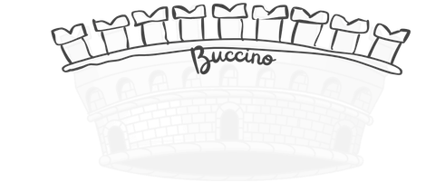 Wappen vom Ort: Buccino Swallowtail Merlons | Schwalbenschwanzzinnen in Süditalien | Wappen vom Ort: Buccino